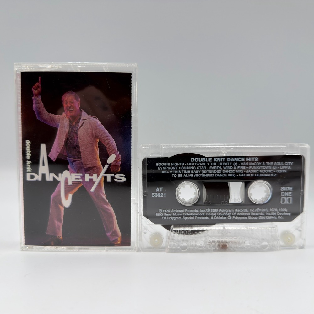 Double Knit Dance Hits Cassette Tape 1993 Sony Music Heatwave Earth Wind Fire‎